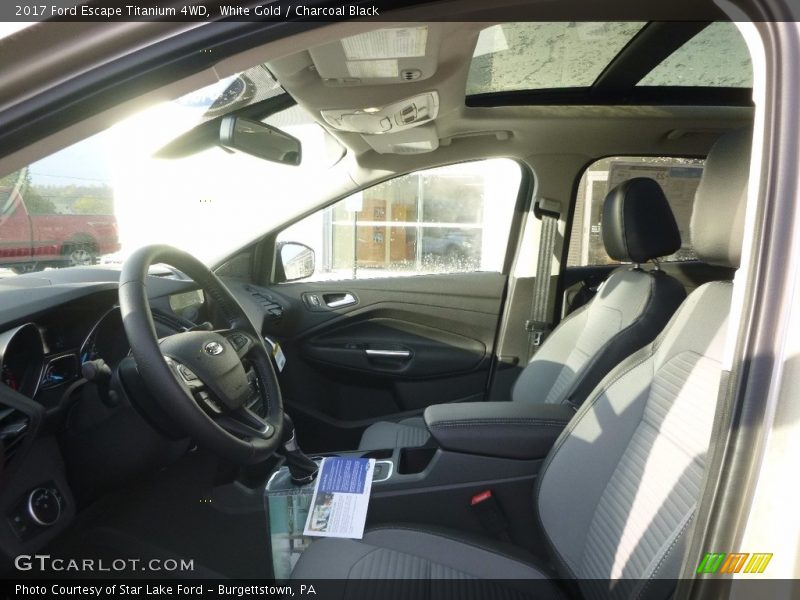 White Gold / Charcoal Black 2017 Ford Escape Titanium 4WD