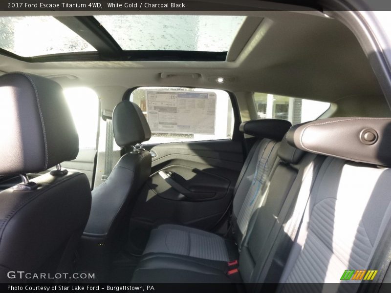 White Gold / Charcoal Black 2017 Ford Escape Titanium 4WD