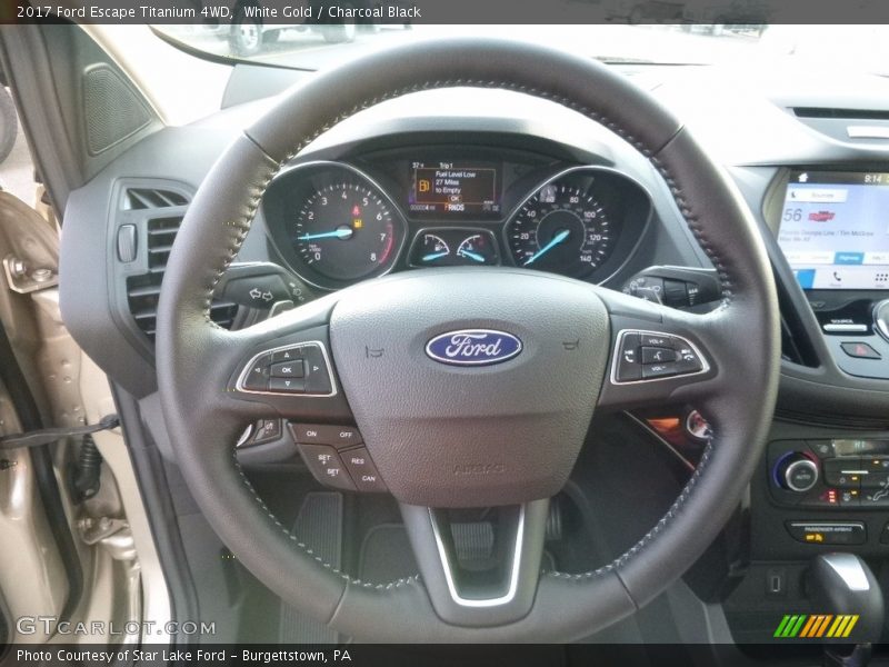 White Gold / Charcoal Black 2017 Ford Escape Titanium 4WD