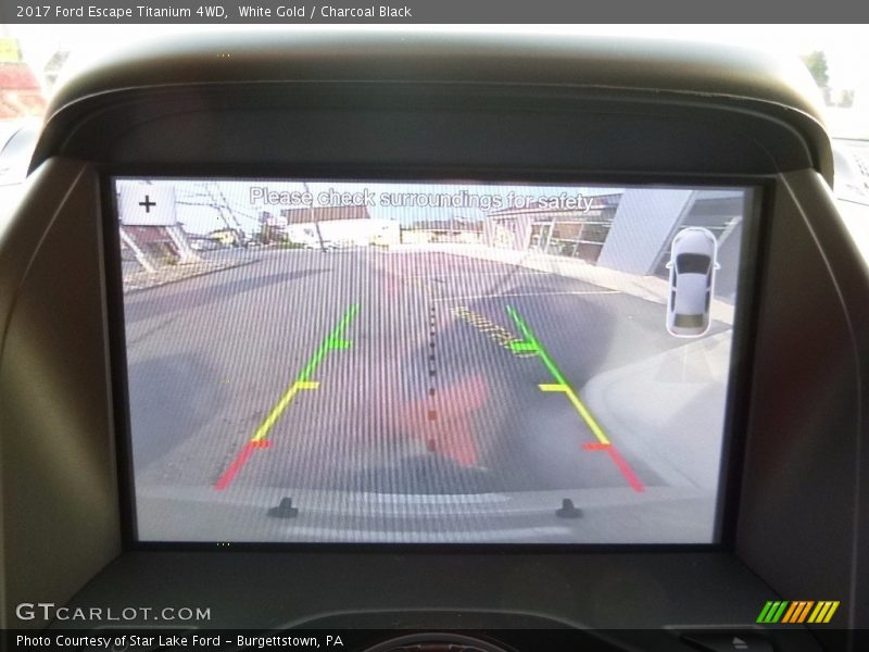 White Gold / Charcoal Black 2017 Ford Escape Titanium 4WD