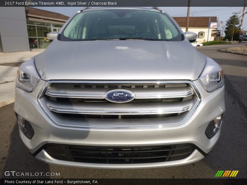 Ingot Silver / Charcoal Black 2017 Ford Escape Titanium 4WD