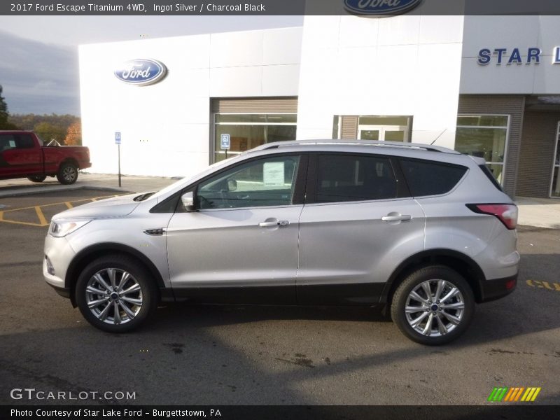 Ingot Silver / Charcoal Black 2017 Ford Escape Titanium 4WD