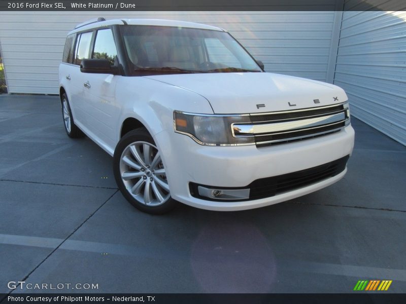 White Platinum / Dune 2016 Ford Flex SEL