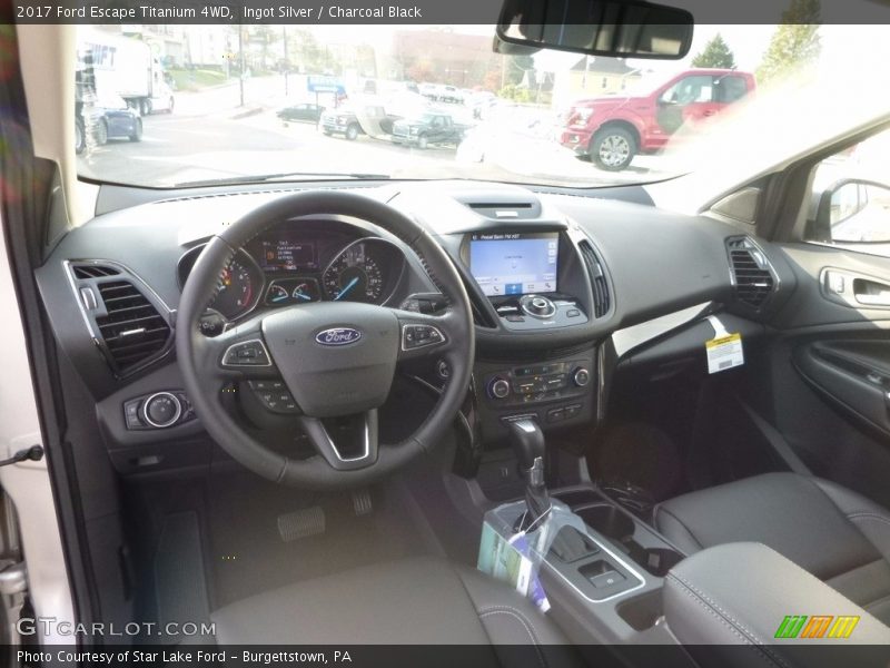 Ingot Silver / Charcoal Black 2017 Ford Escape Titanium 4WD