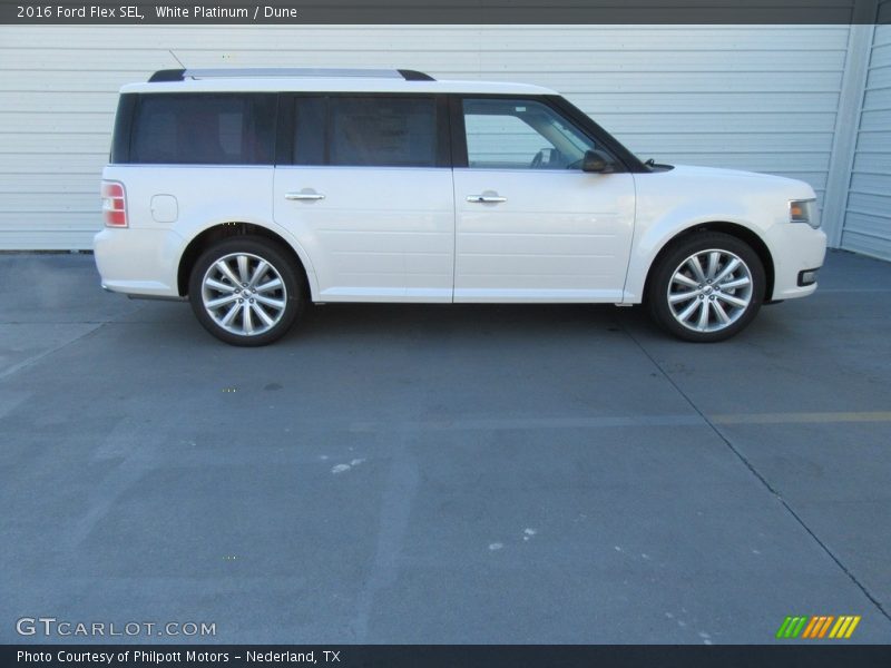 White Platinum / Dune 2016 Ford Flex SEL