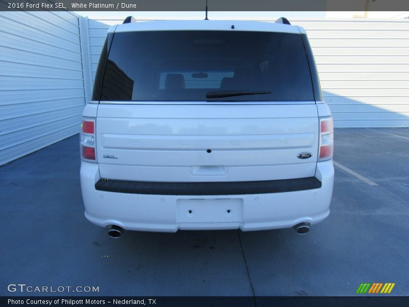 White Platinum / Dune 2016 Ford Flex SEL