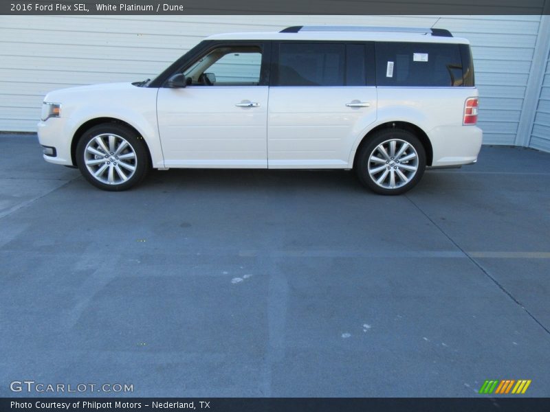 White Platinum / Dune 2016 Ford Flex SEL