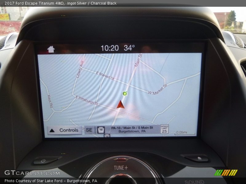 Ingot Silver / Charcoal Black 2017 Ford Escape Titanium 4WD