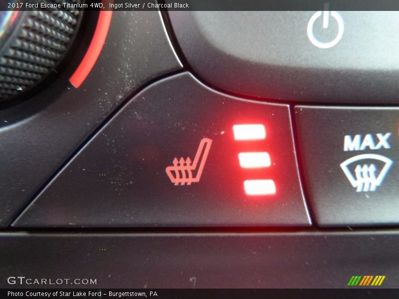 Ingot Silver / Charcoal Black 2017 Ford Escape Titanium 4WD