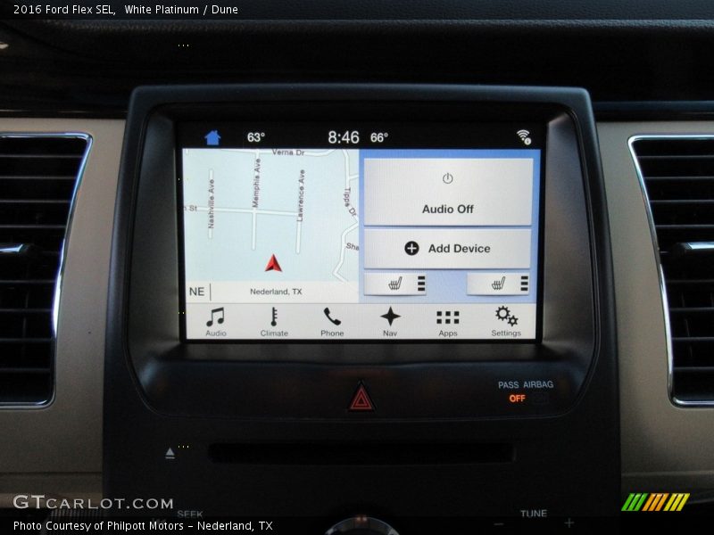 White Platinum / Dune 2016 Ford Flex SEL