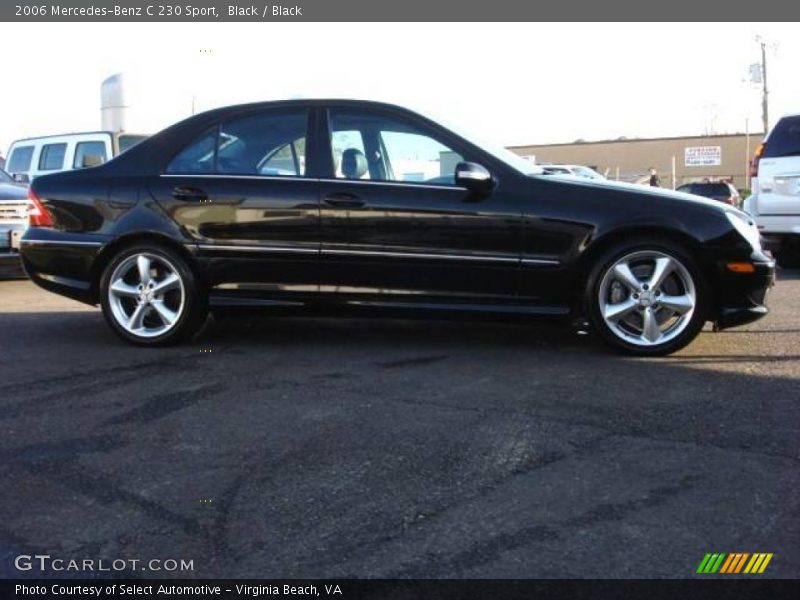 Black / Black 2006 Mercedes-Benz C 230 Sport