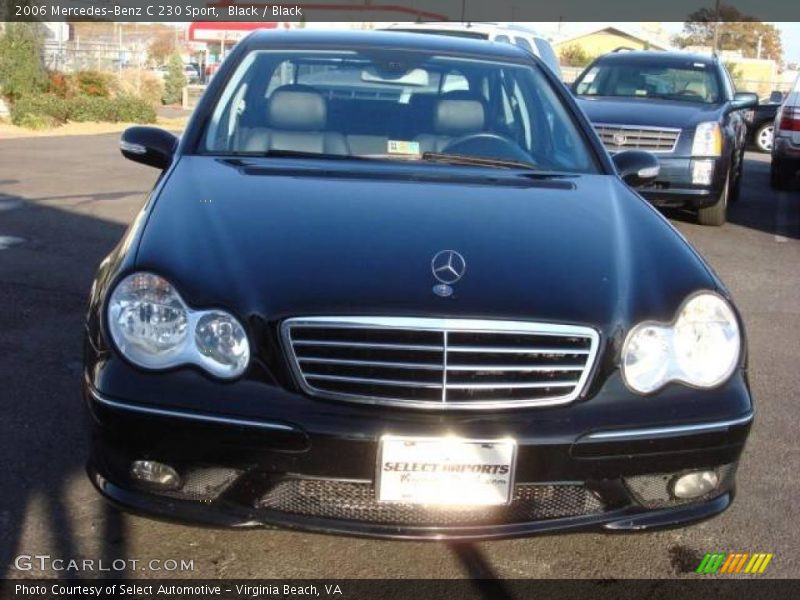 Black / Black 2006 Mercedes-Benz C 230 Sport
