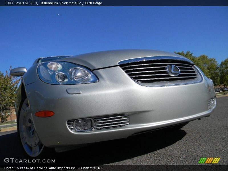 Millennium Silver Metallic / Ecru Beige 2003 Lexus SC 430