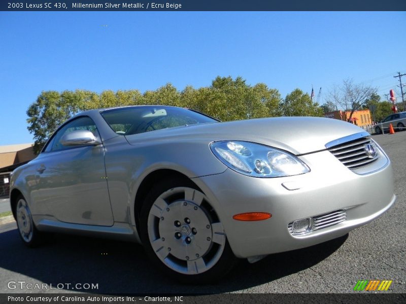 Millennium Silver Metallic / Ecru Beige 2003 Lexus SC 430