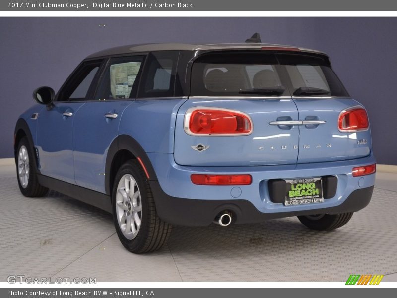 Digital Blue Metallic / Carbon Black 2017 Mini Clubman Cooper