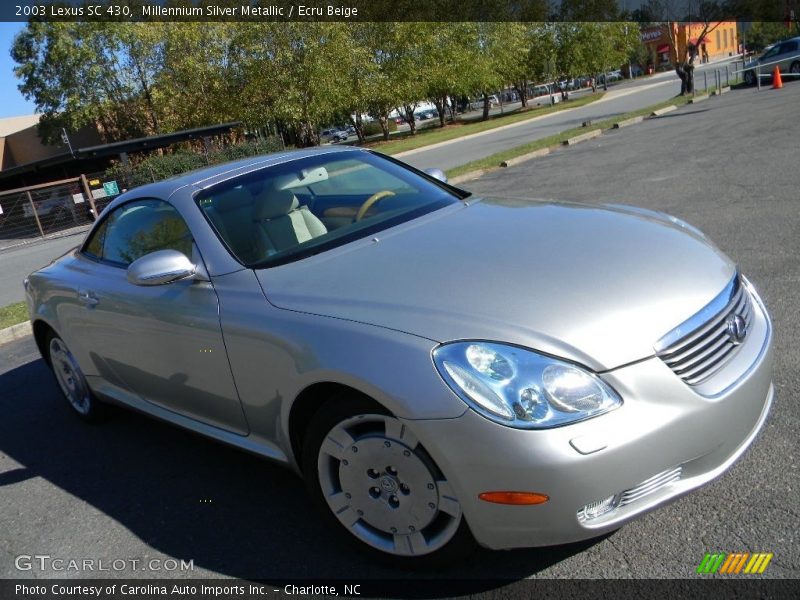 Millennium Silver Metallic / Ecru Beige 2003 Lexus SC 430