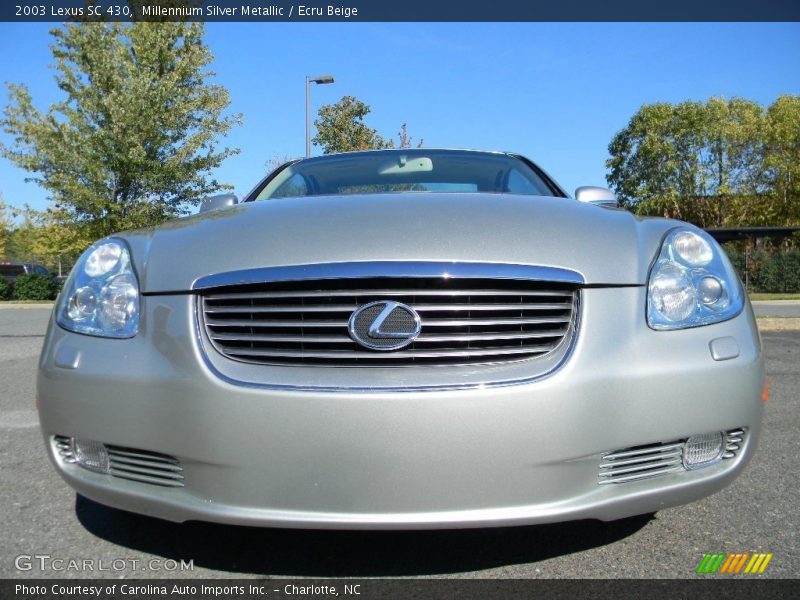 Millennium Silver Metallic / Ecru Beige 2003 Lexus SC 430
