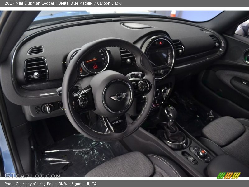 Digital Blue Metallic / Carbon Black 2017 Mini Clubman Cooper