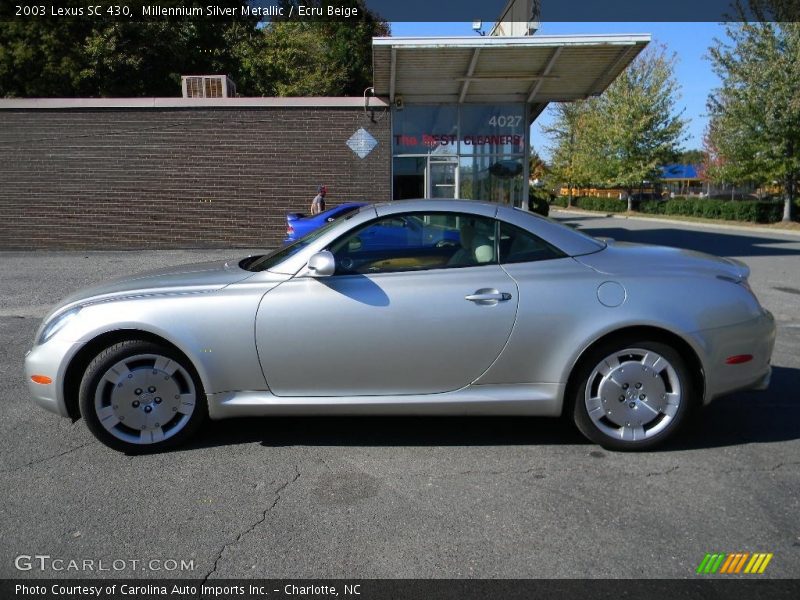 Millennium Silver Metallic / Ecru Beige 2003 Lexus SC 430