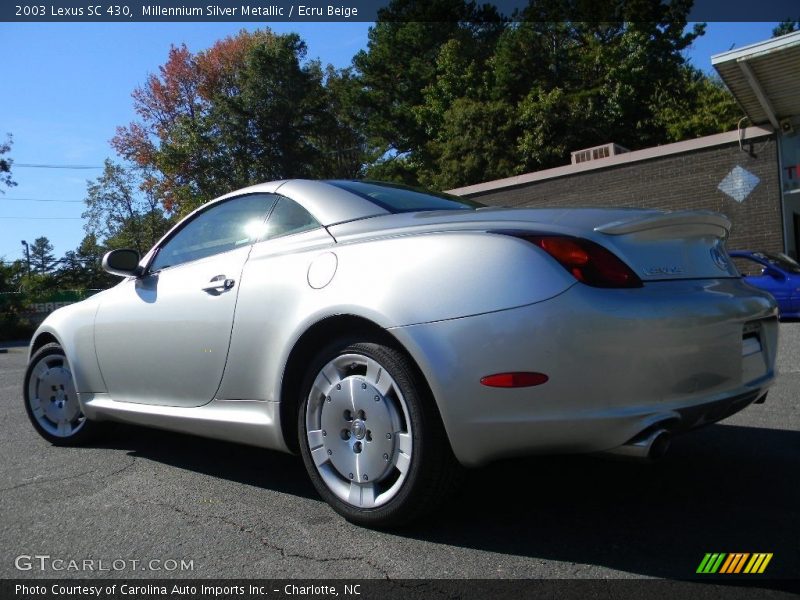 Millennium Silver Metallic / Ecru Beige 2003 Lexus SC 430