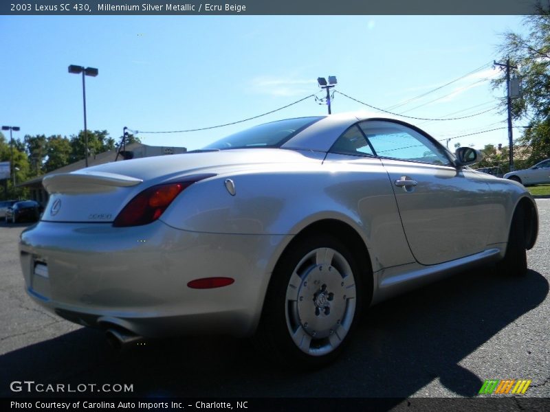 Millennium Silver Metallic / Ecru Beige 2003 Lexus SC 430