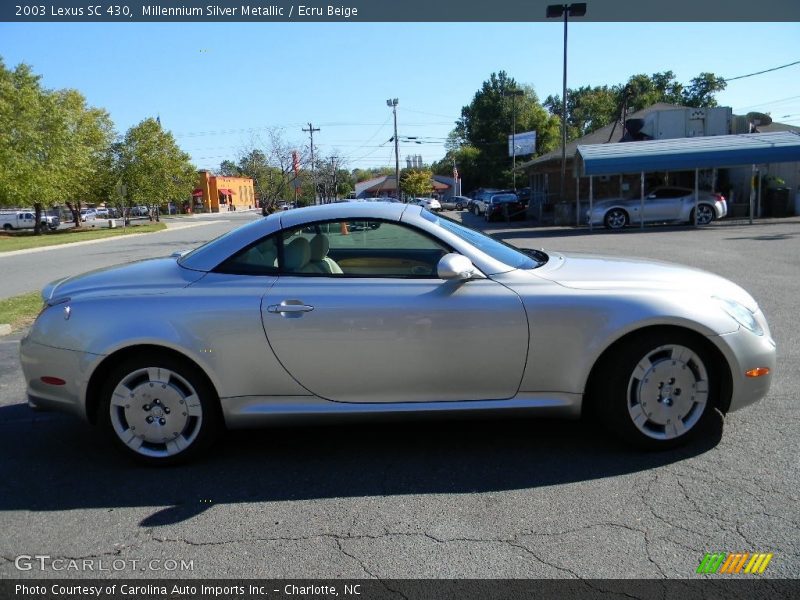 Millennium Silver Metallic / Ecru Beige 2003 Lexus SC 430