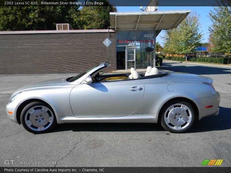 Millennium Silver Metallic / Ecru Beige 2003 Lexus SC 430