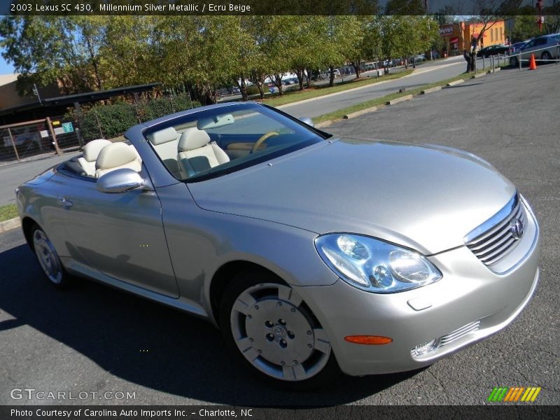 Millennium Silver Metallic / Ecru Beige 2003 Lexus SC 430