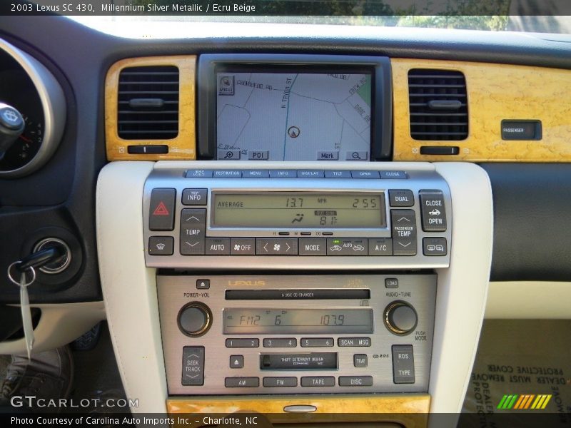 Millennium Silver Metallic / Ecru Beige 2003 Lexus SC 430