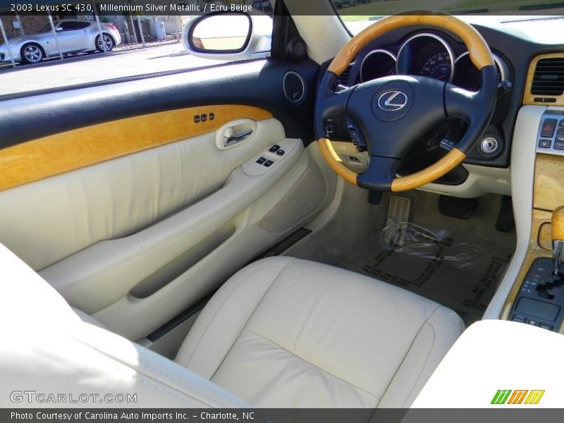 Millennium Silver Metallic / Ecru Beige 2003 Lexus SC 430