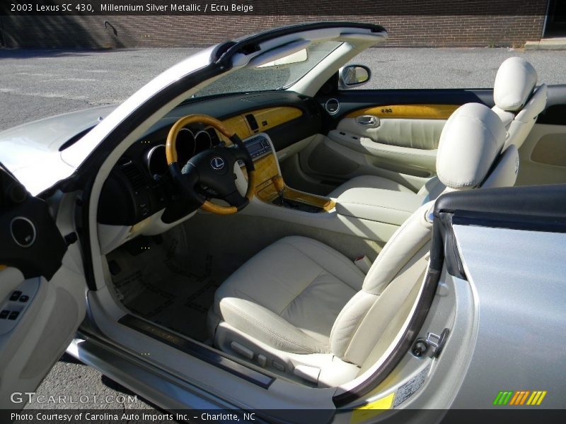 Millennium Silver Metallic / Ecru Beige 2003 Lexus SC 430