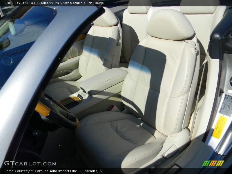 Millennium Silver Metallic / Ecru Beige 2003 Lexus SC 430