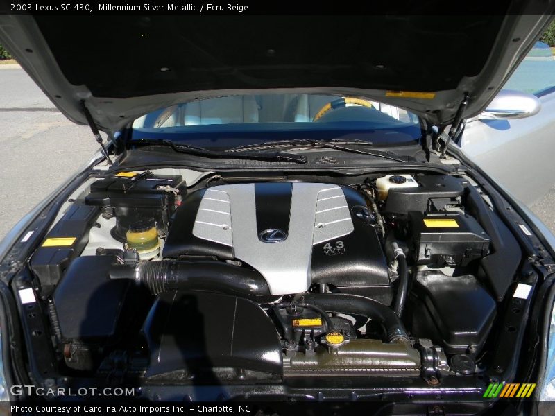 Millennium Silver Metallic / Ecru Beige 2003 Lexus SC 430