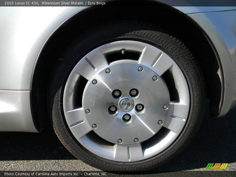 Millennium Silver Metallic / Ecru Beige 2003 Lexus SC 430