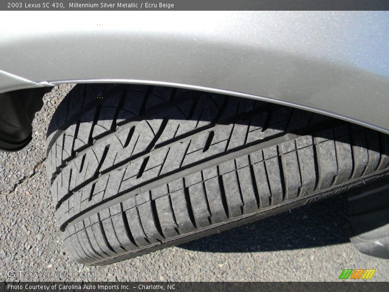 Millennium Silver Metallic / Ecru Beige 2003 Lexus SC 430