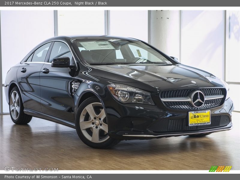 Night Black / Black 2017 Mercedes-Benz CLA 250 Coupe