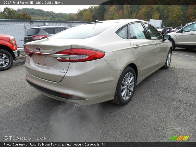 White Gold / Ebony 2017 Ford Fusion SE