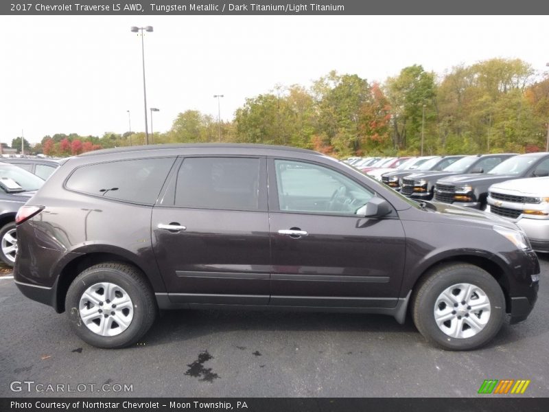 Tungsten Metallic / Dark Titanium/Light Titanium 2017 Chevrolet Traverse LS AWD