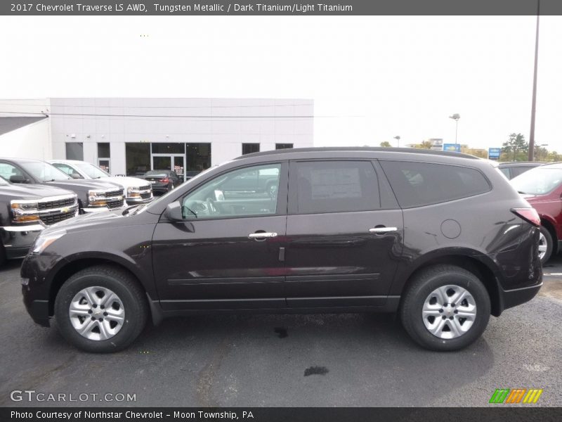 Tungsten Metallic / Dark Titanium/Light Titanium 2017 Chevrolet Traverse LS AWD