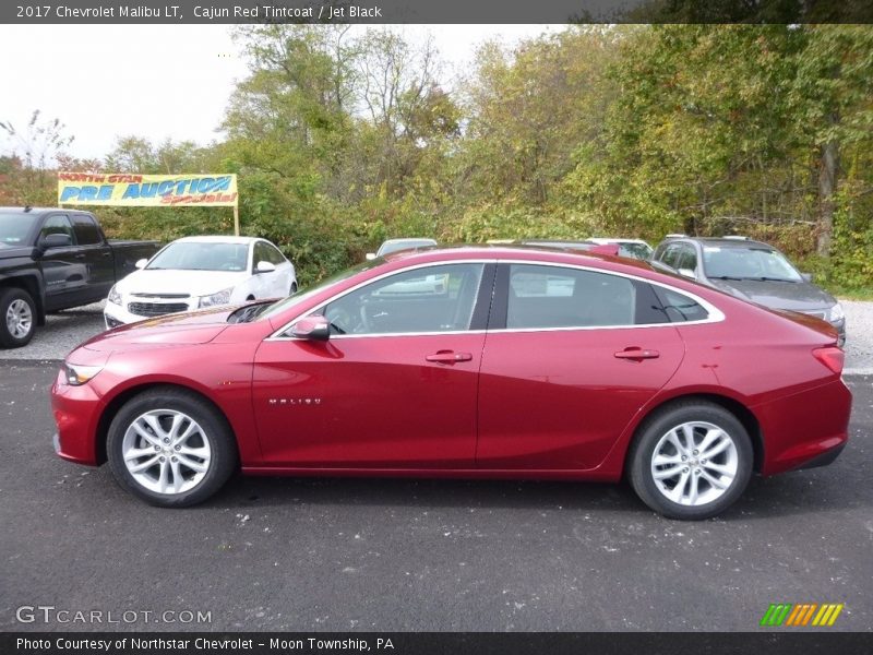 Cajun Red Tintcoat / Jet Black 2017 Chevrolet Malibu LT