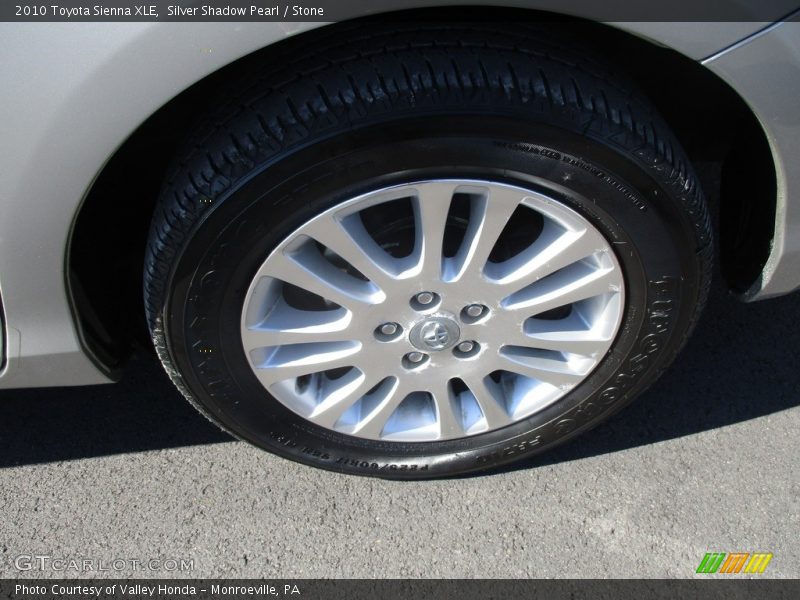 Silver Shadow Pearl / Stone 2010 Toyota Sienna XLE