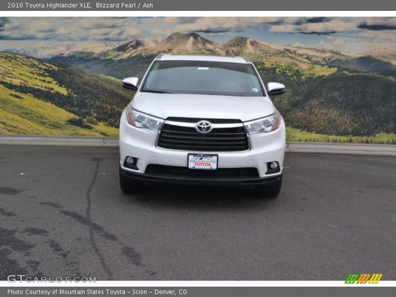 Blizzard Pearl / Ash 2016 Toyota Highlander XLE