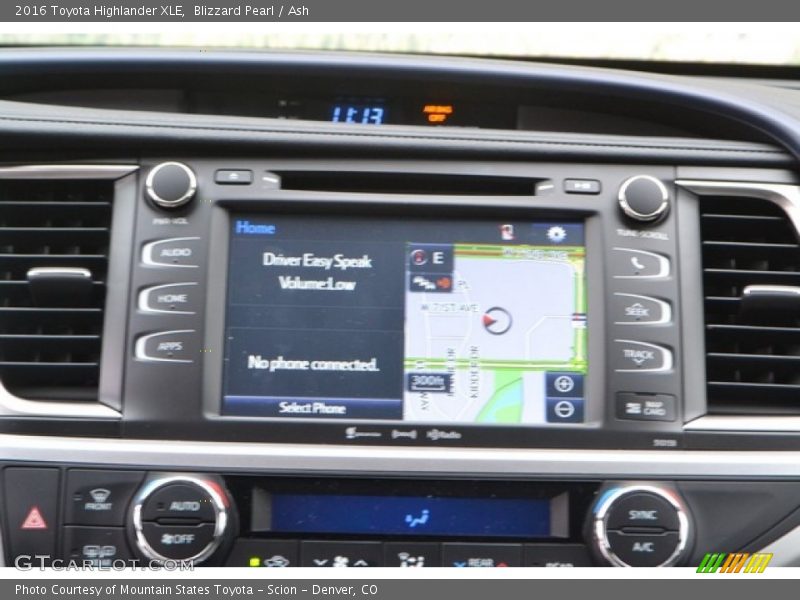 Blizzard Pearl / Ash 2016 Toyota Highlander XLE