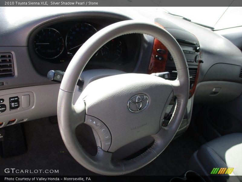 Silver Shadow Pearl / Stone 2010 Toyota Sienna XLE