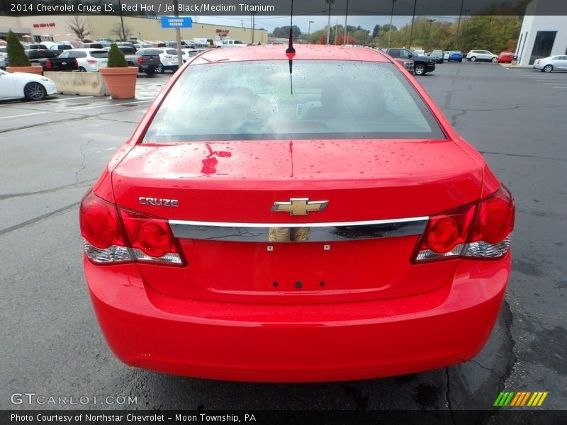 Red Hot / Jet Black/Medium Titanium 2014 Chevrolet Cruze LS
