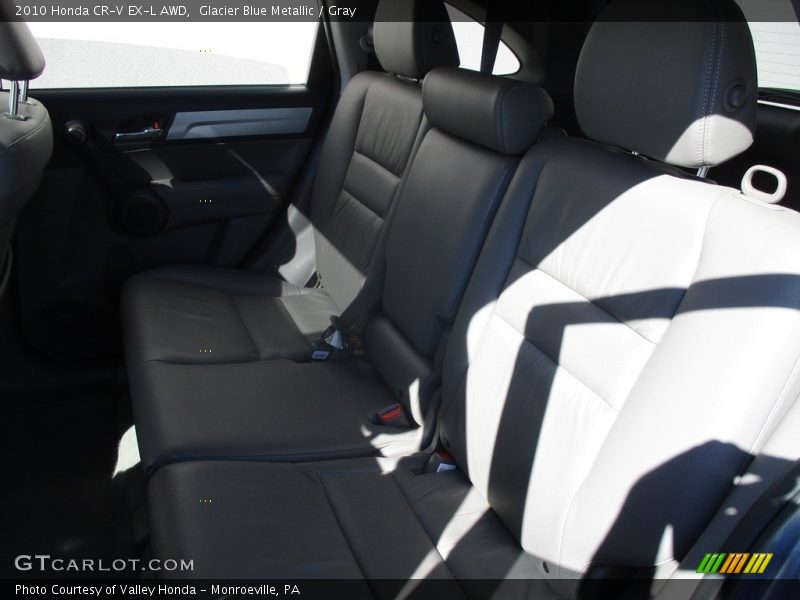 Glacier Blue Metallic / Gray 2010 Honda CR-V EX-L AWD