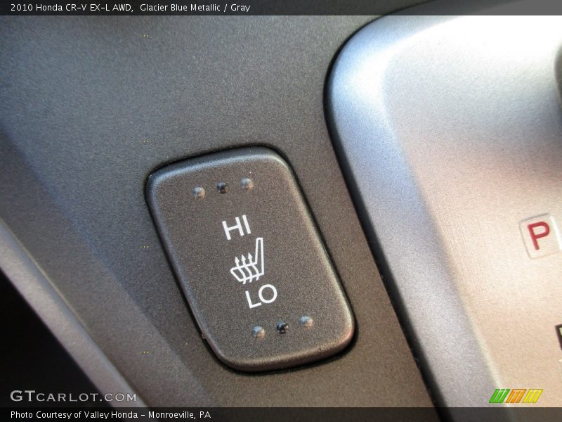 Glacier Blue Metallic / Gray 2010 Honda CR-V EX-L AWD