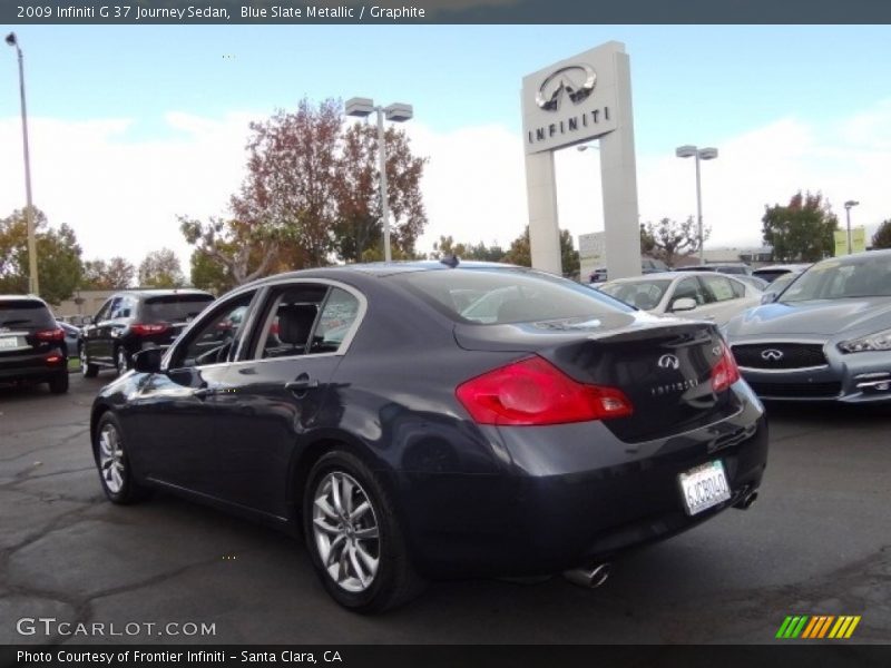 Blue Slate Metallic / Graphite 2009 Infiniti G 37 Journey Sedan