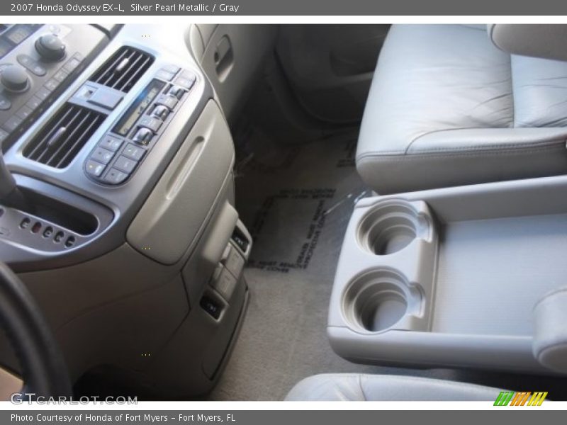 Silver Pearl Metallic / Gray 2007 Honda Odyssey EX-L