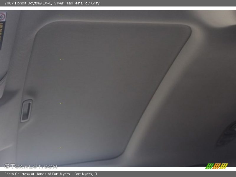 Silver Pearl Metallic / Gray 2007 Honda Odyssey EX-L